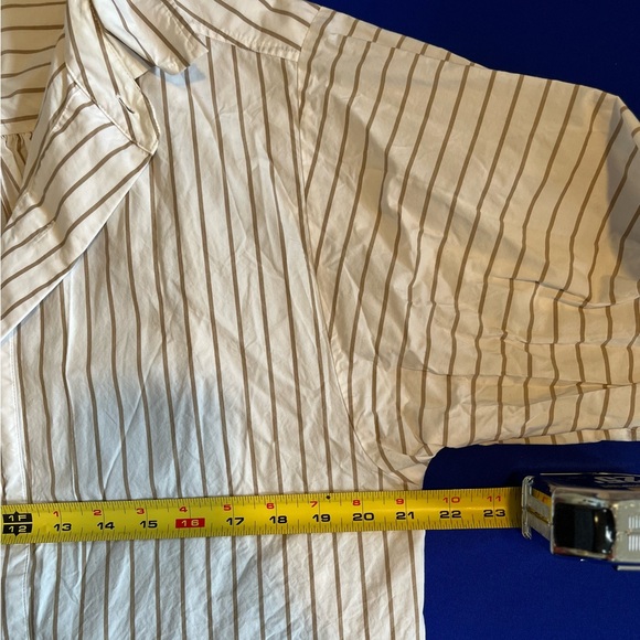 Frame striped button down shirt 100% cotton oversized - Picture 2 of 5